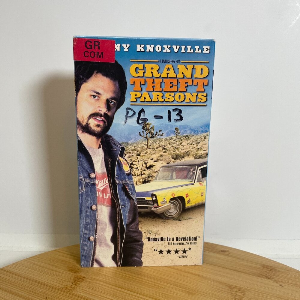 Grand Theft Parsons 2003 VHS Johnny Knoxville Christina Applegate Cult Comedy
